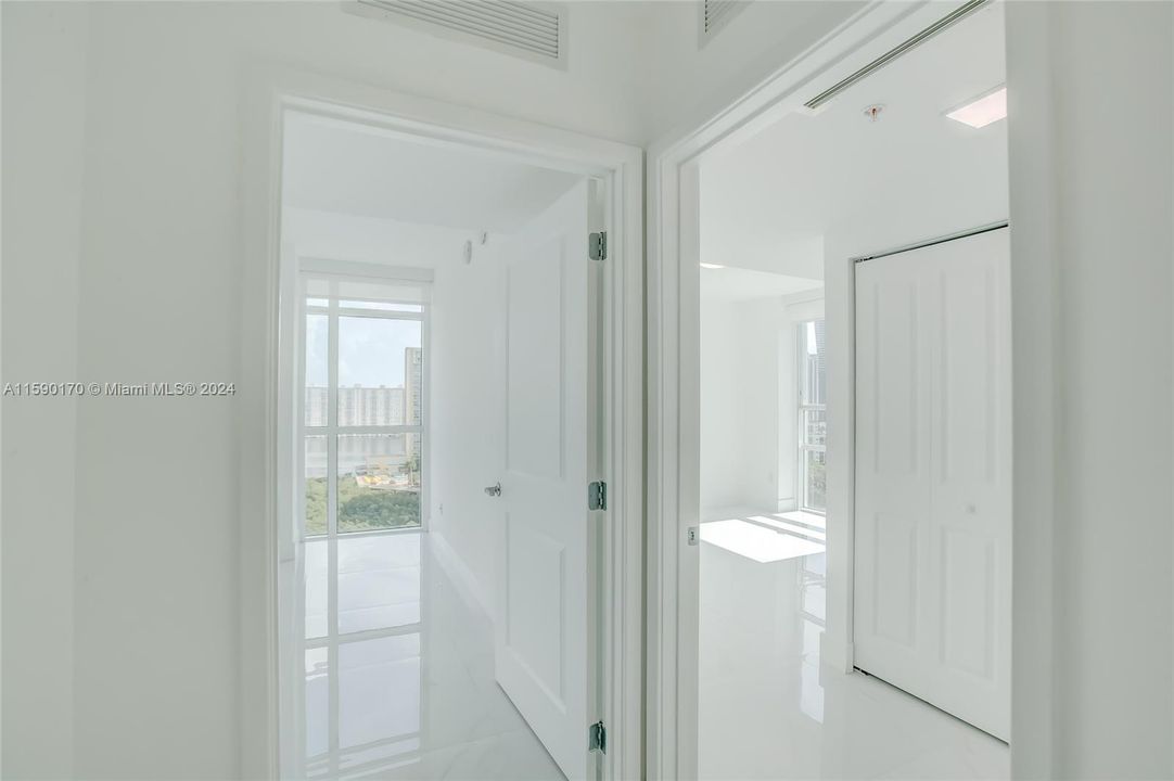 Entrance to 2nd Bedroom and Master Bedroom from the Hallway