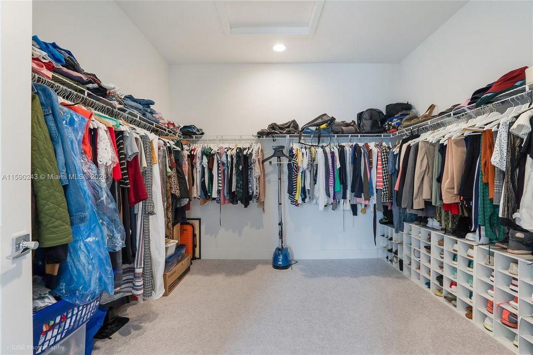 1 of the 2 MASTER CLOSETS