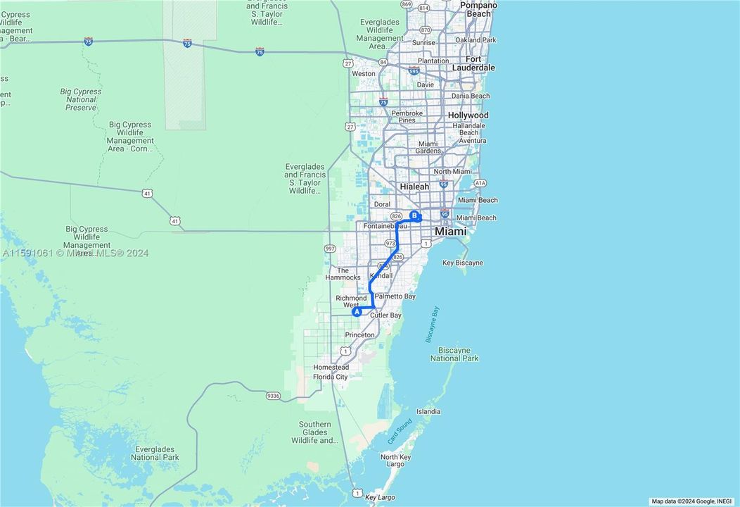 located only 23 Miles to Miami International Airport