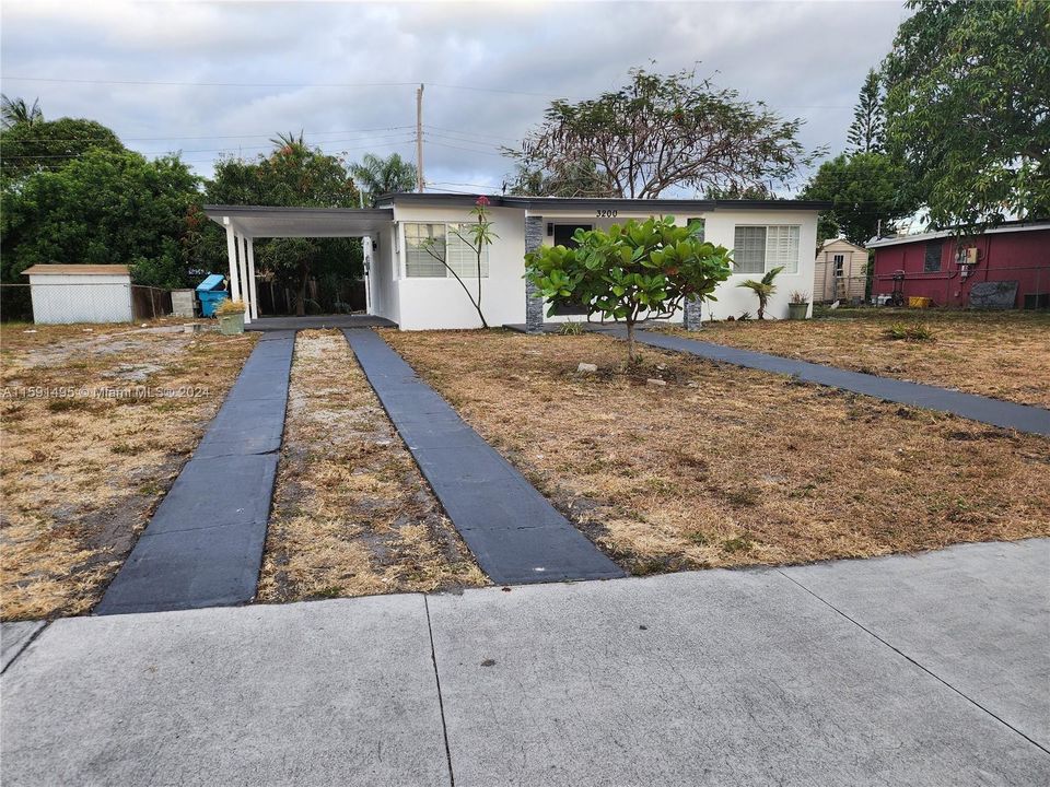 front view of the house