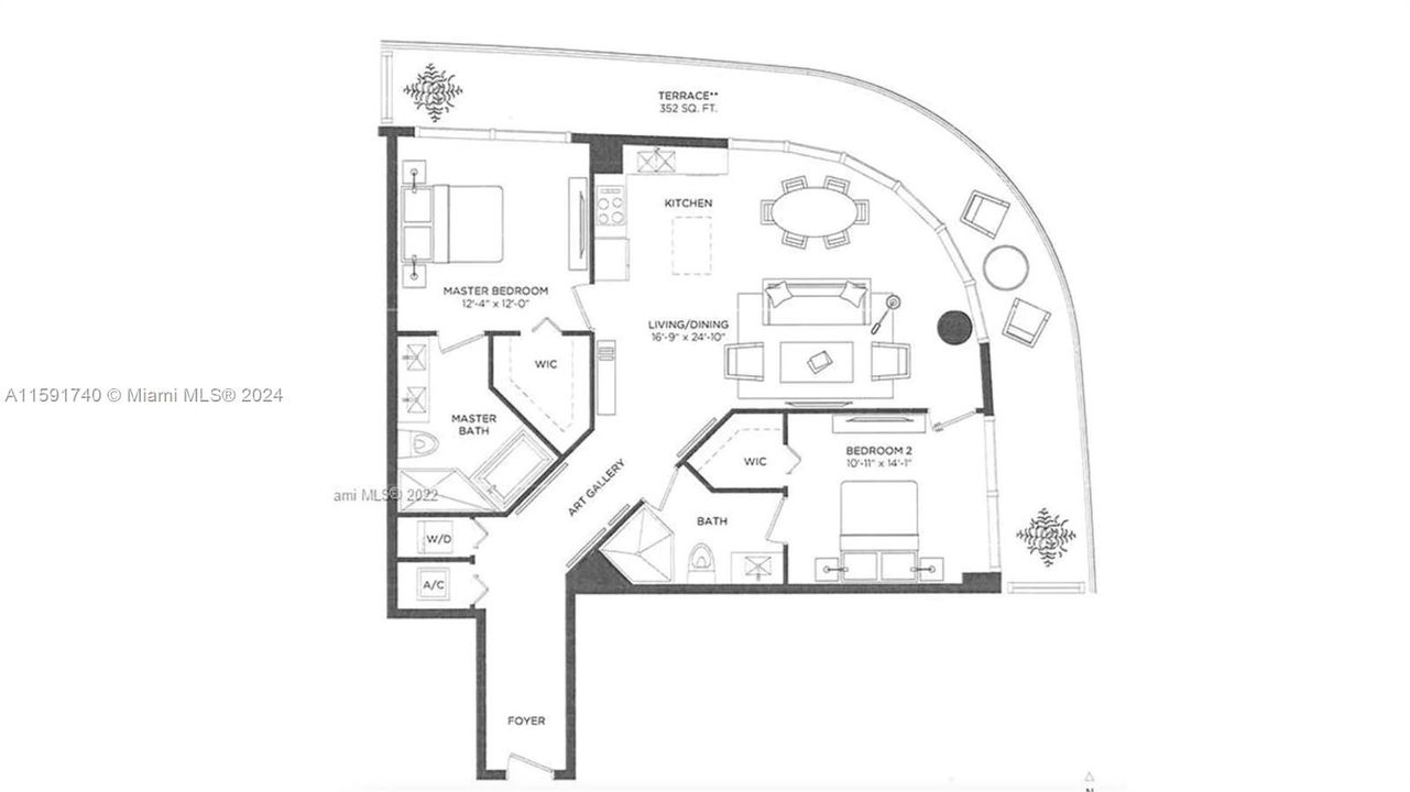 Active With Contract: $6,000 (2 beds, 2 baths, 1042 Square Feet)