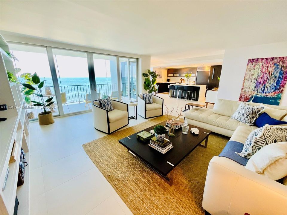 Living Room- Direct Ocean Views!!!