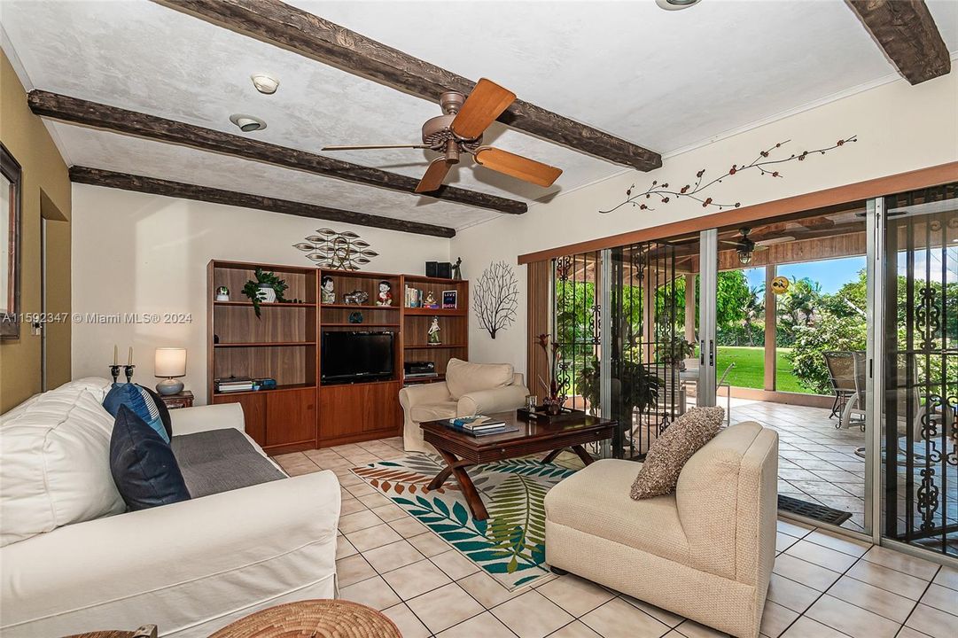 Family Room opens to the outdoor patio