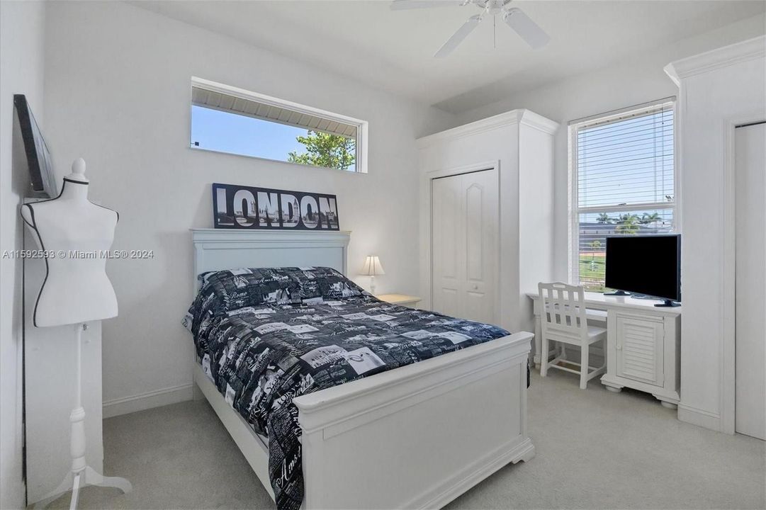 Guest Room with Double Closets