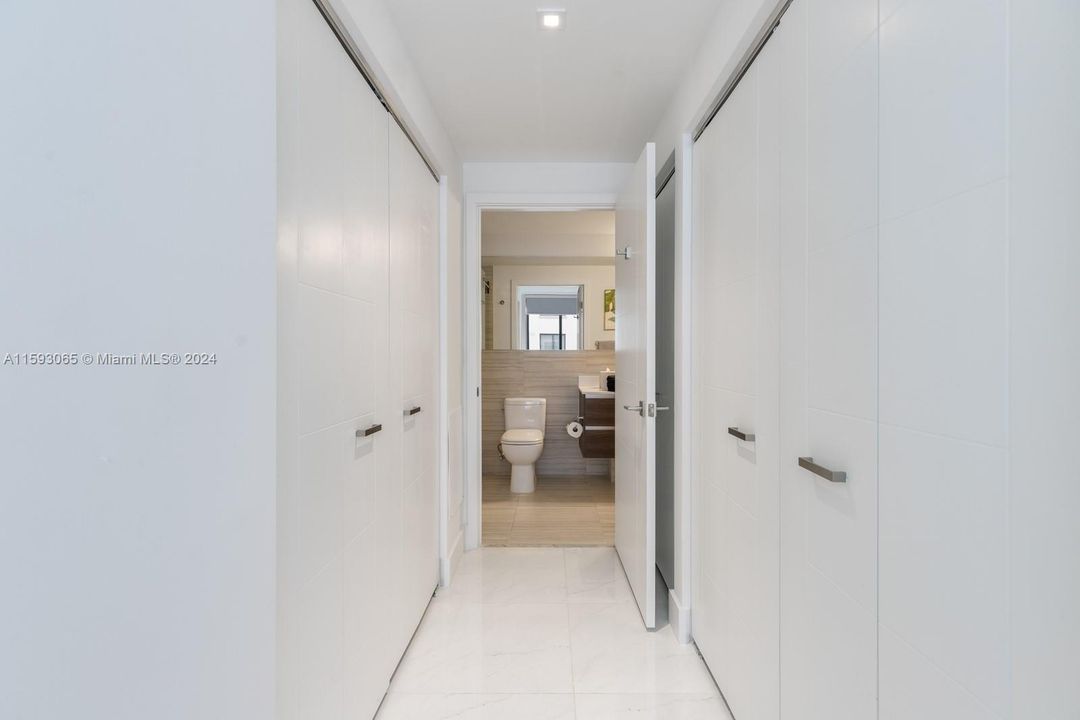 Large Closet and Side-by-Side Washer Dryer