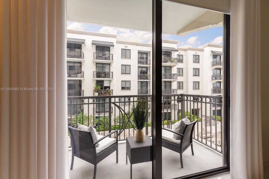 Balcony Overlooking Courtyard