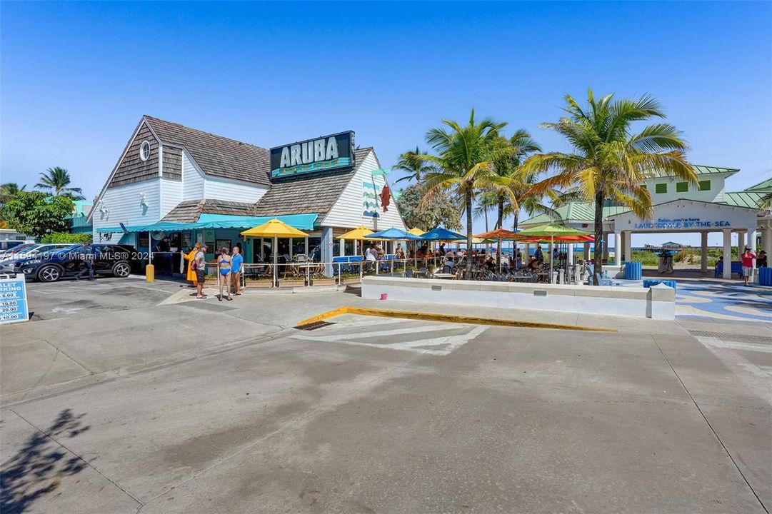 Famous Aruba restaurant. Walking  distance from townhouse to beach, dining, shopping, and light entertainment.
