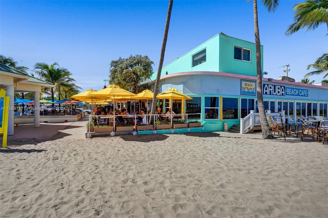 Famous Aruba restaurant. Walking  distance from townhouse to beach, dining, shopping, and light entertainment.