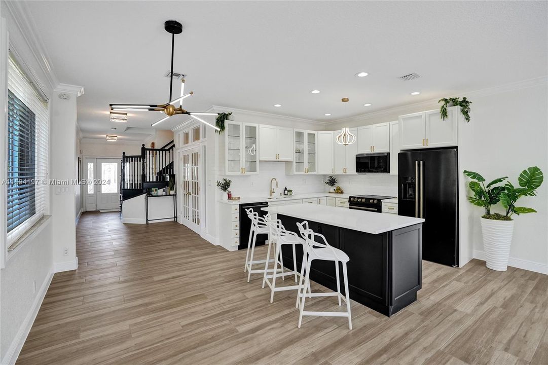 Tastefully renovated kitchen with new and never used appliances.