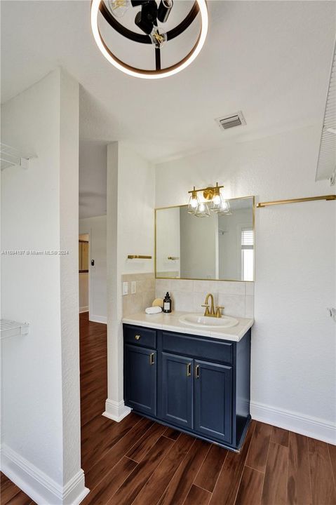 2nd bed has Jack and Jill bathroom and private separated powder area for busy mornings. And walking closet with window.