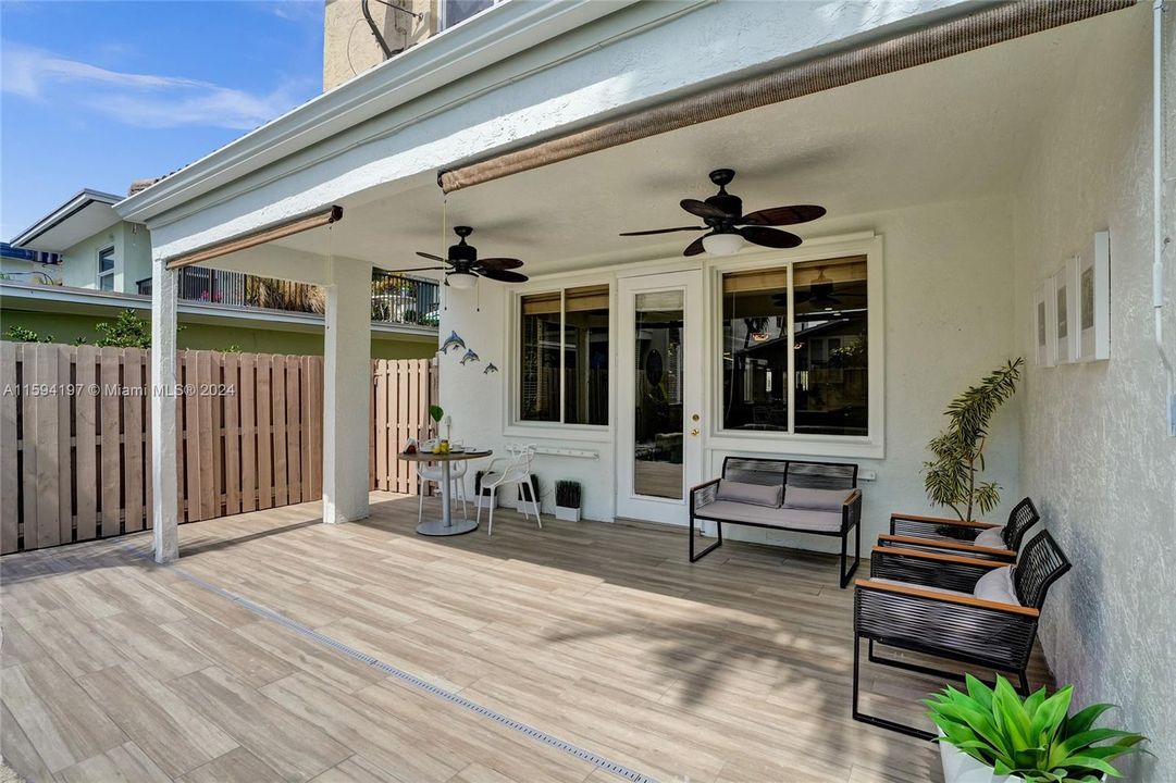 New pool deck installed, new landscape, new painted walls and fence. Roll down sun shades installed. Pool maintenance included in the lease.