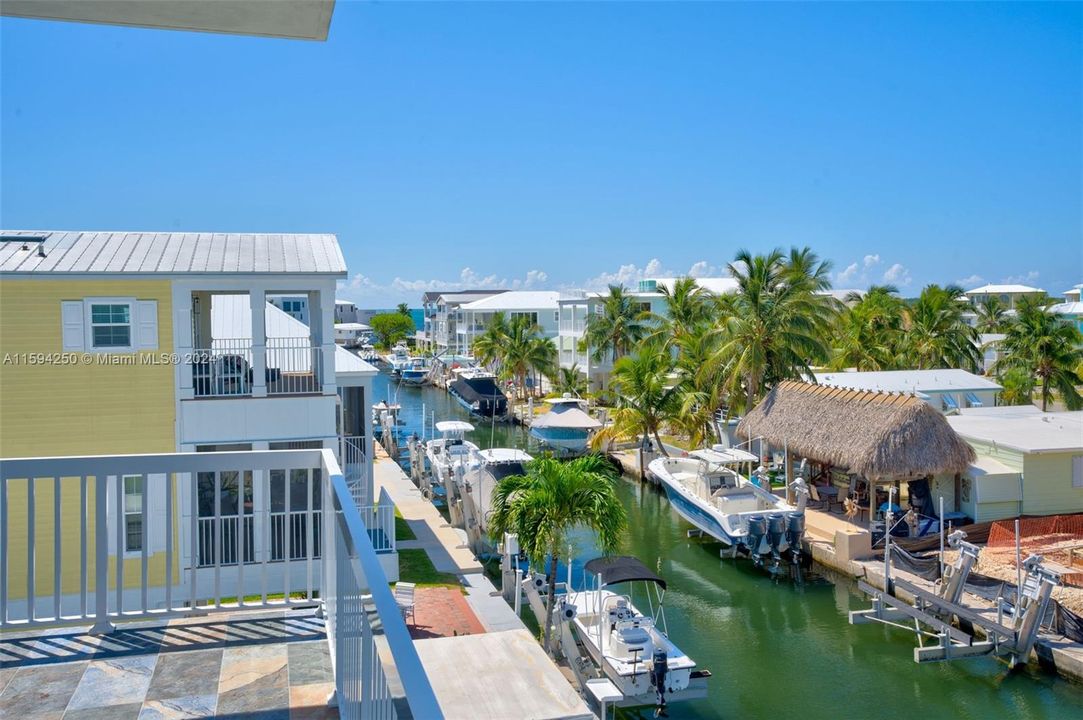 View from Top balcony. Canal to Ocean