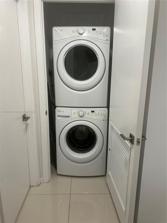 Laundry in unit.