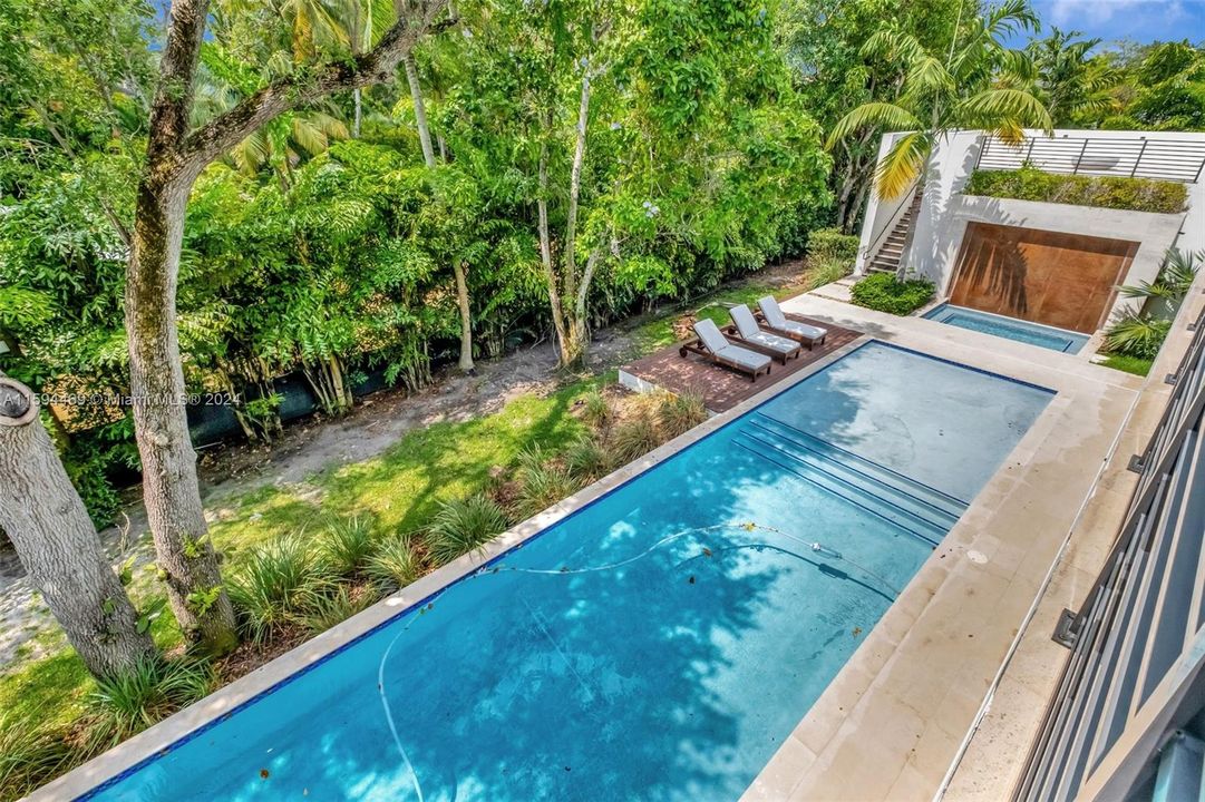 View of Pool From Upstairs Terraces