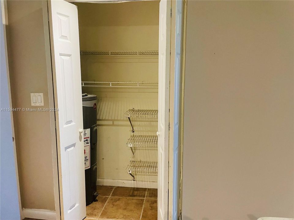 Closet in living area