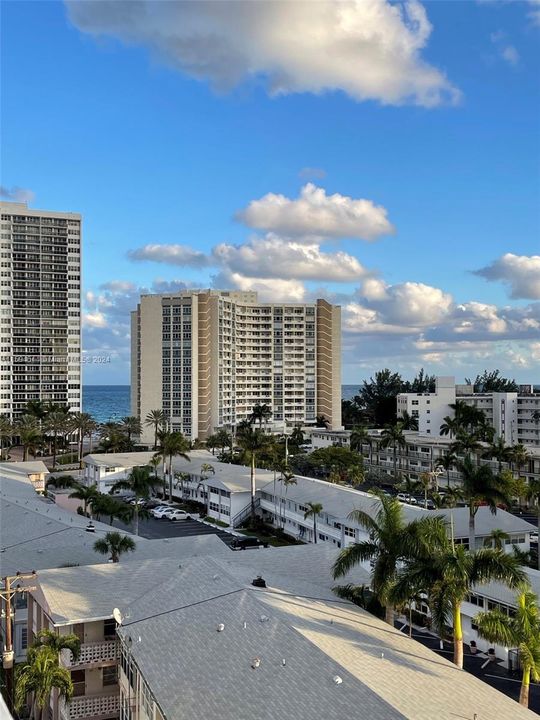 Ocean view from balcony