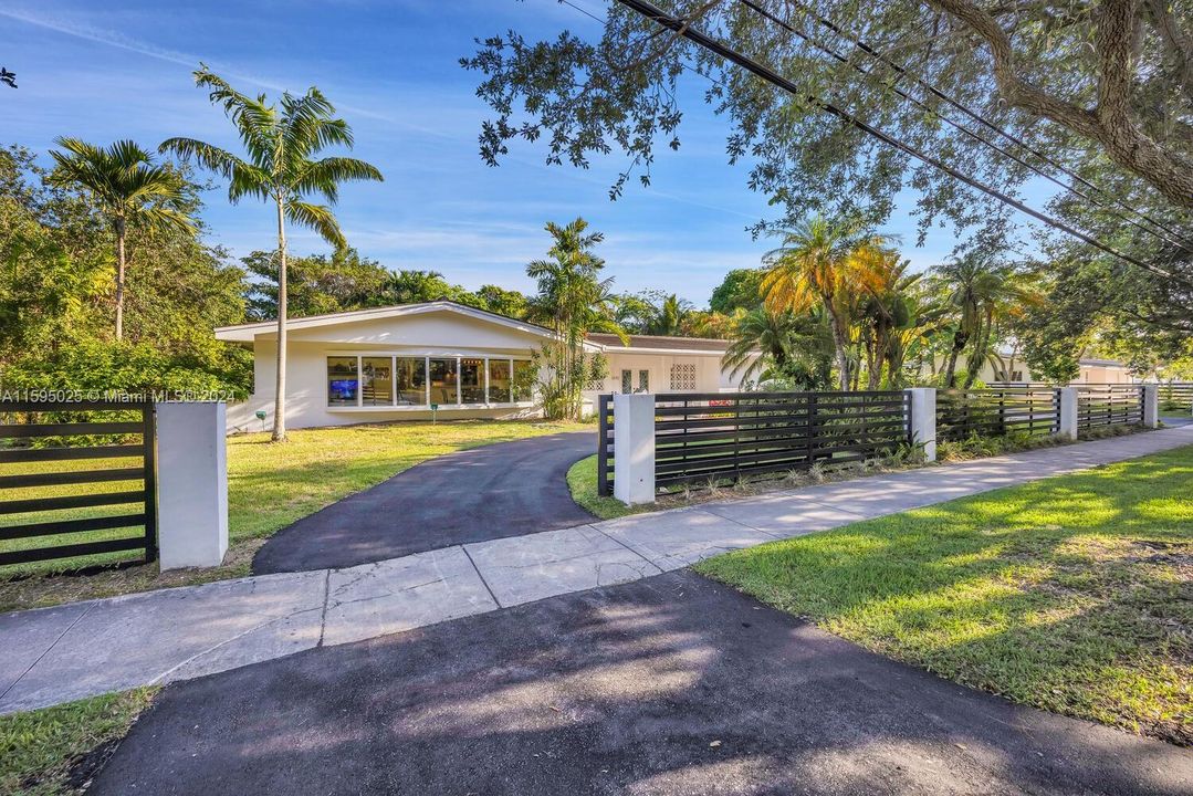 Fenced Driveway