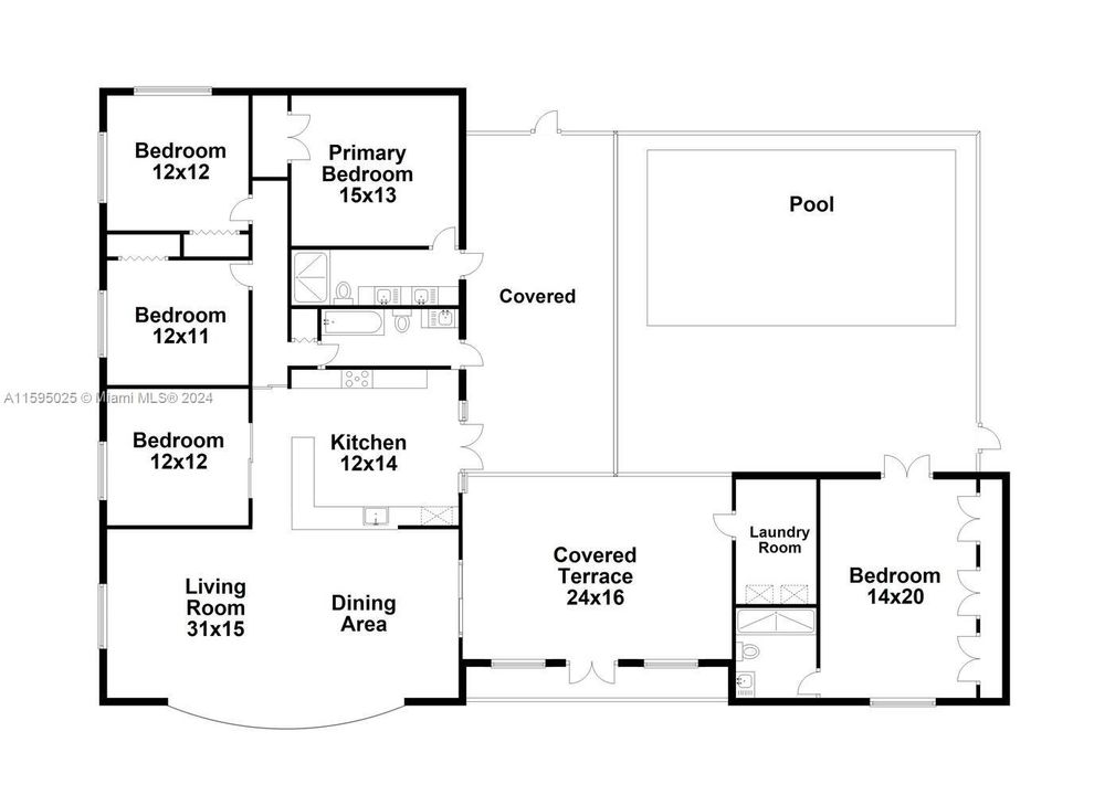 В аренду: $9,500 (4 спален, 3 ванн, 2307 Квадратных фут)