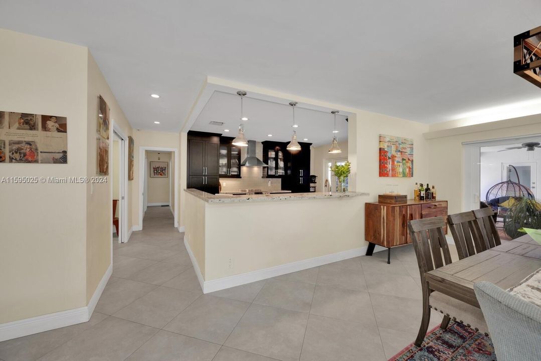 Open Kitchen to Living Dining Areas