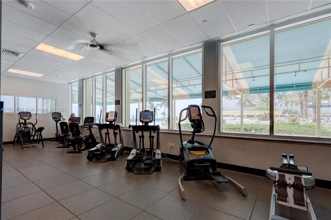 Work out with a view.