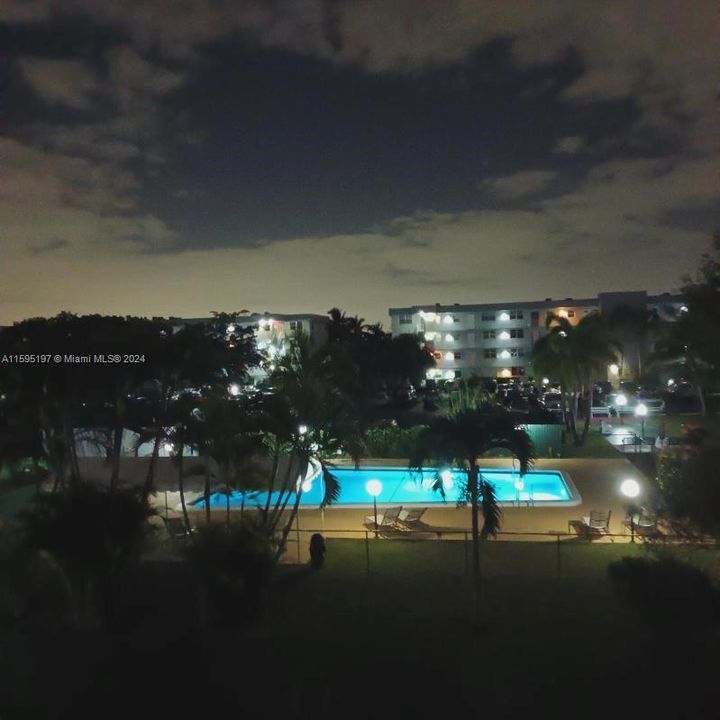 Nighttime view from Residence