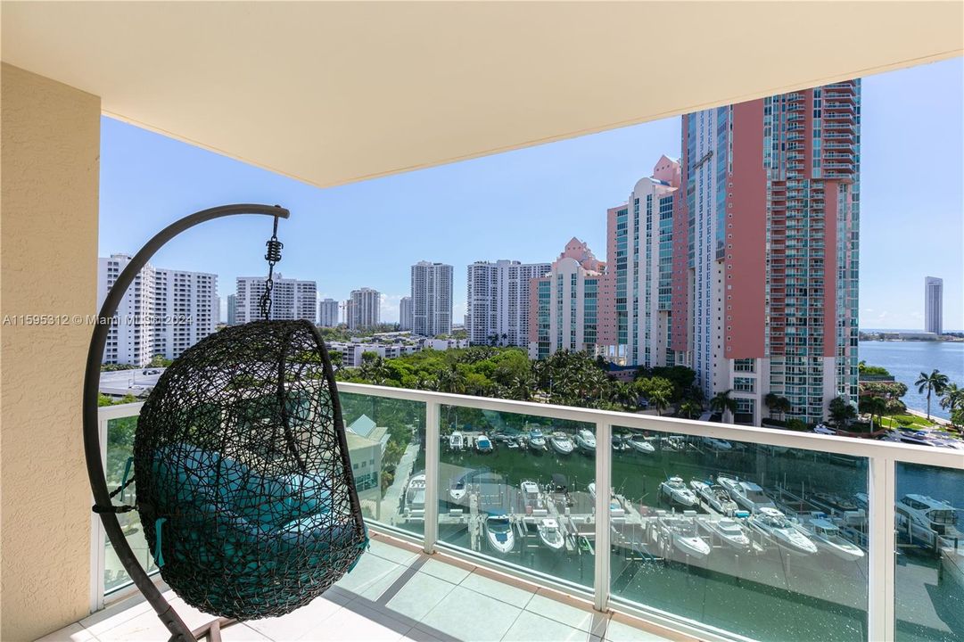 Relax and unwind or entertain in your private, oversized balcony!