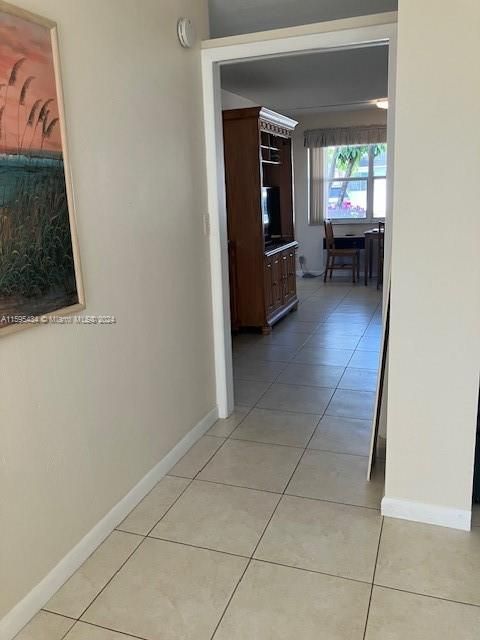 View from guest bedroom into living room