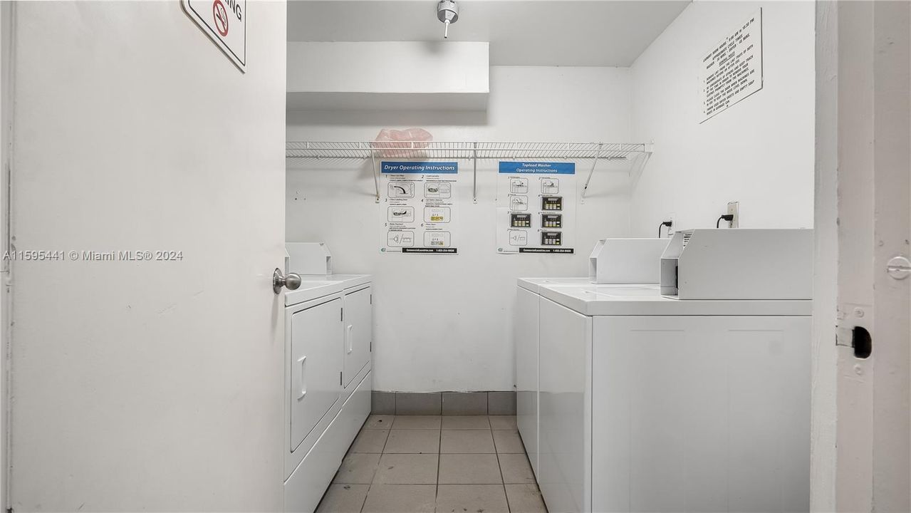 Laundry Room is located on the same floor of the unit down the hall...