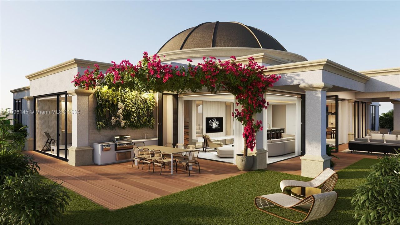 Rendering of Penthouse terrace.