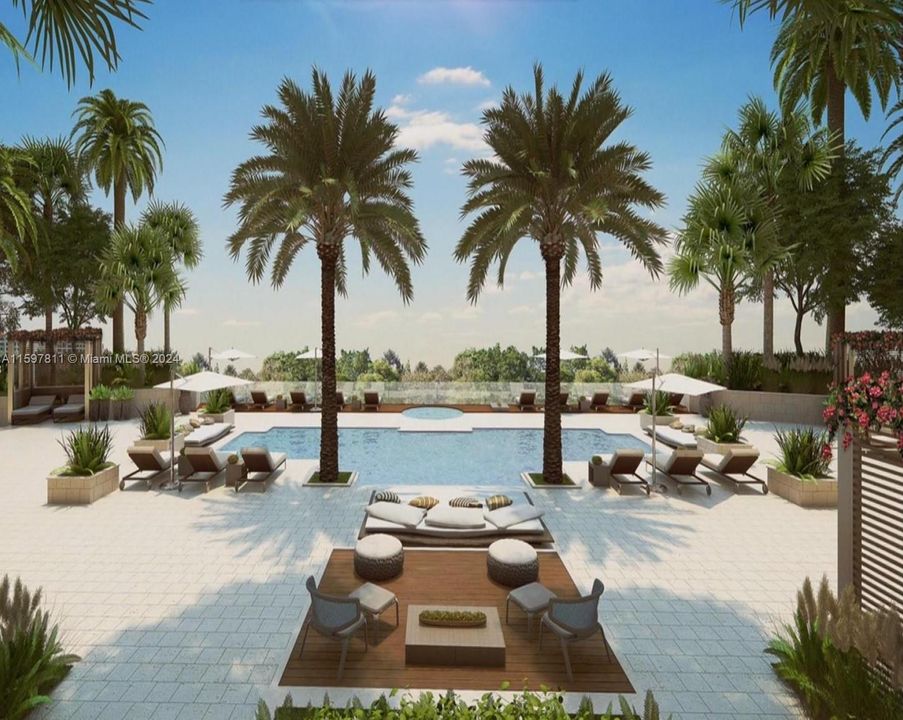 rendering of 2nd pool currently being remodeled