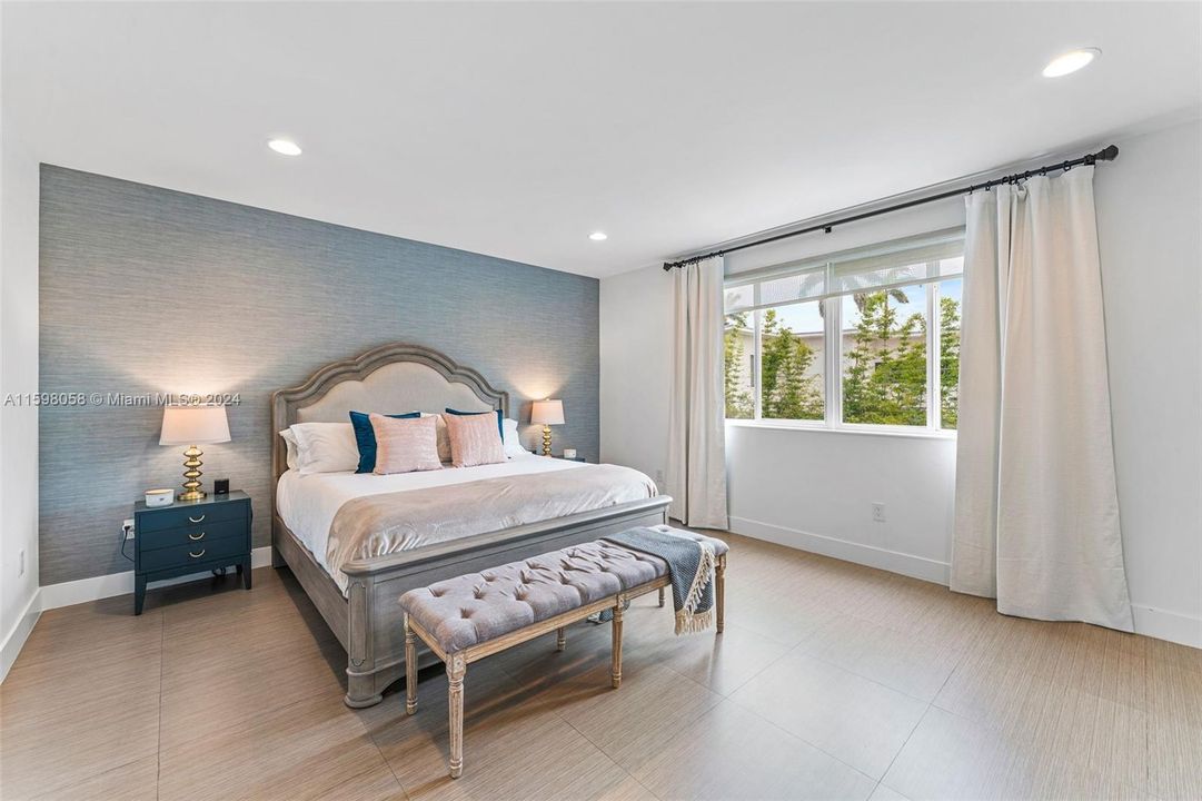 Master bedroom with large walk in closet.