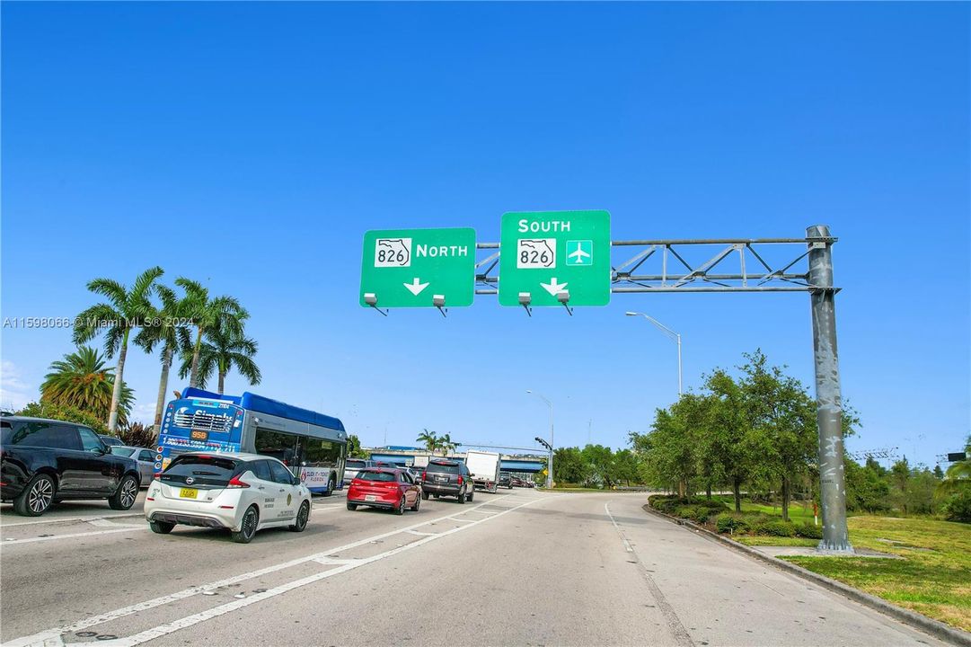 Easy access to 826 Palmetto express way