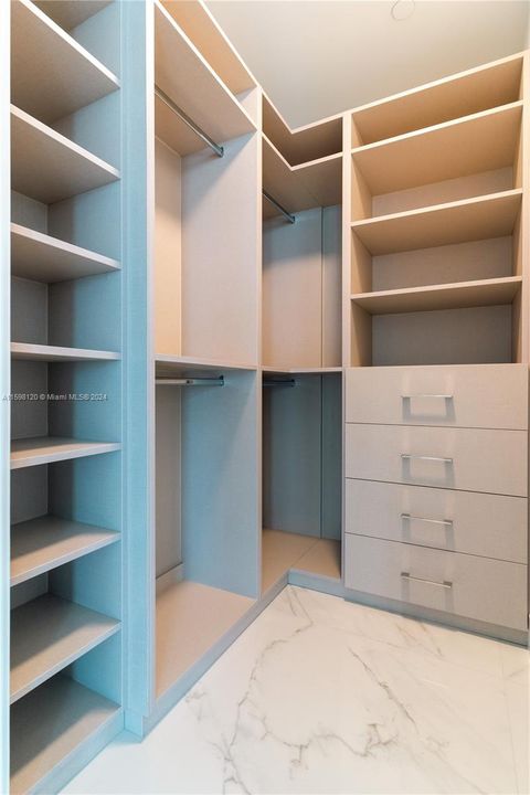 One of two walking closets