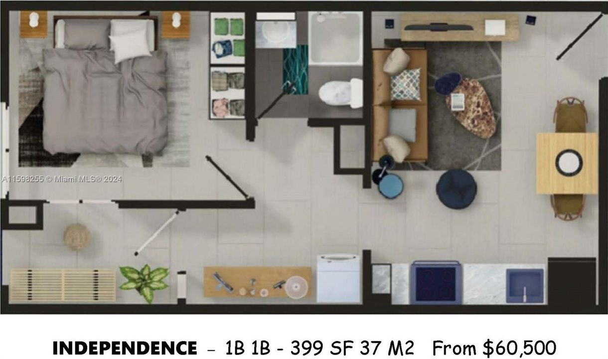 Floor Plan Independence 1 1 Studio