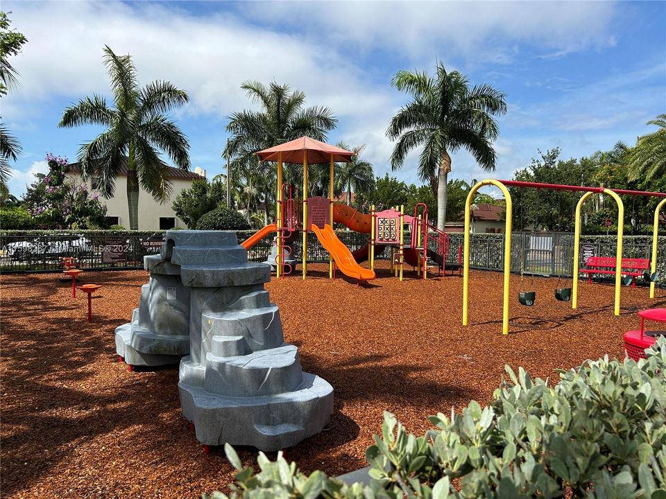 The clubhouse area has a nice playground.