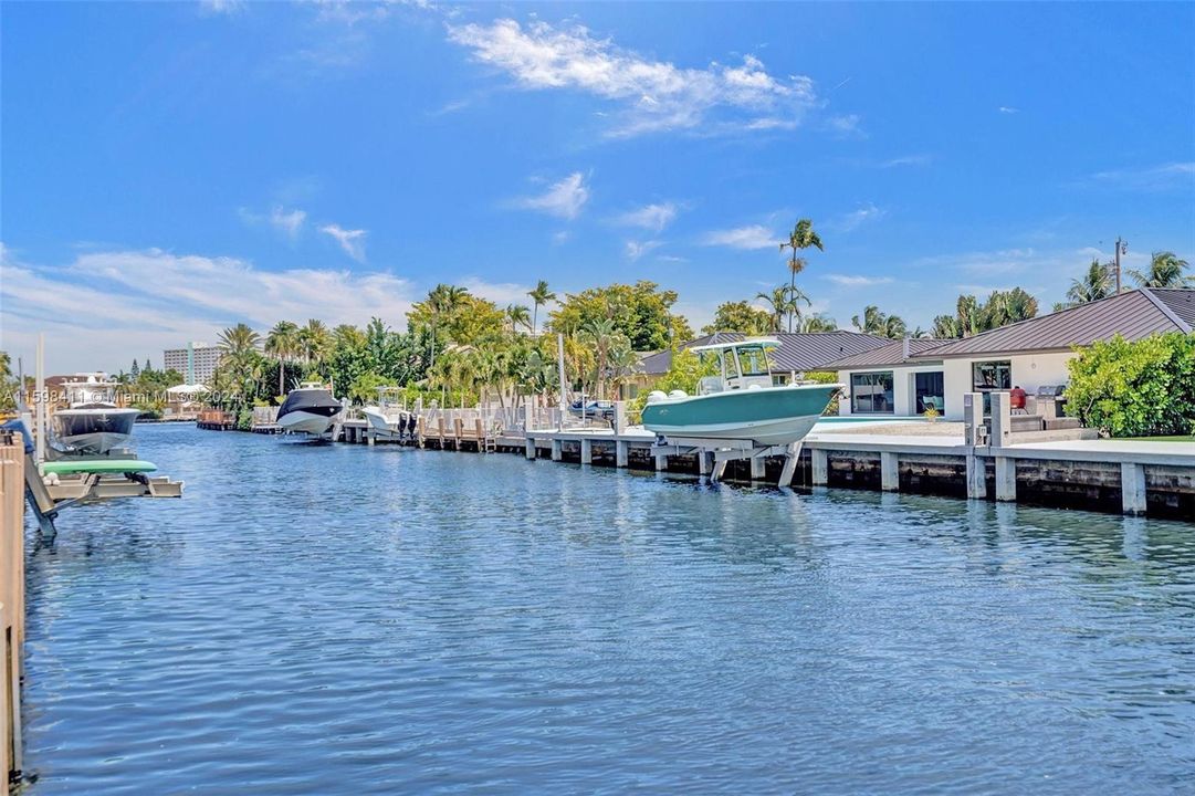 Wide canal leading to the Intracoastal