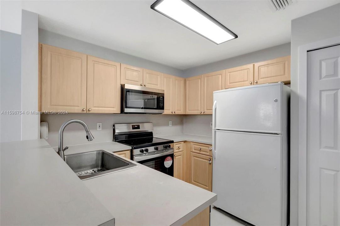 New stainless steel appliances