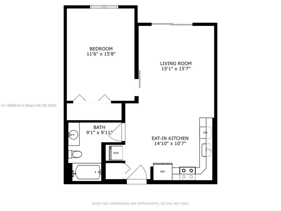 For Sale: $365,000 (1 beds, 1 baths, 685 Square Feet)