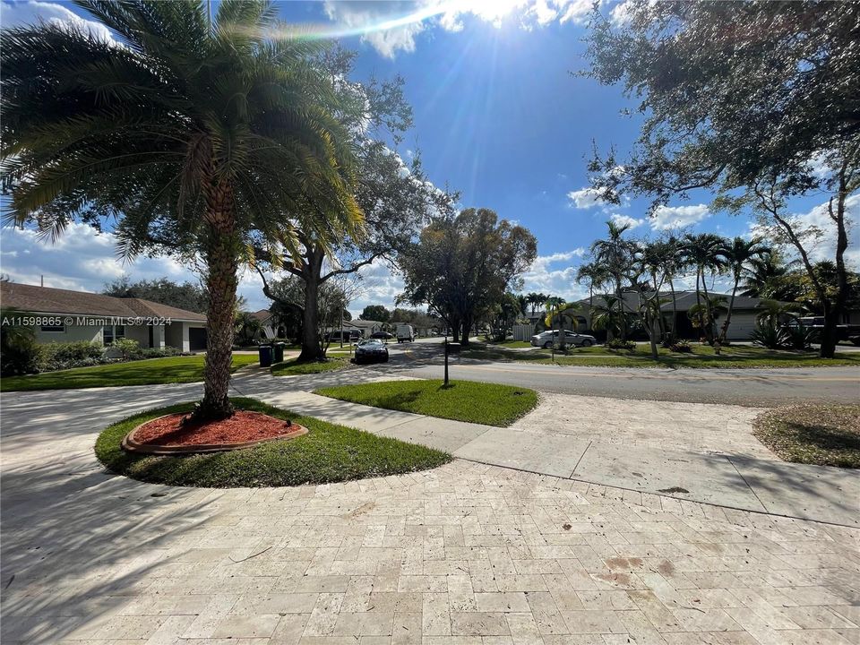 South view of street