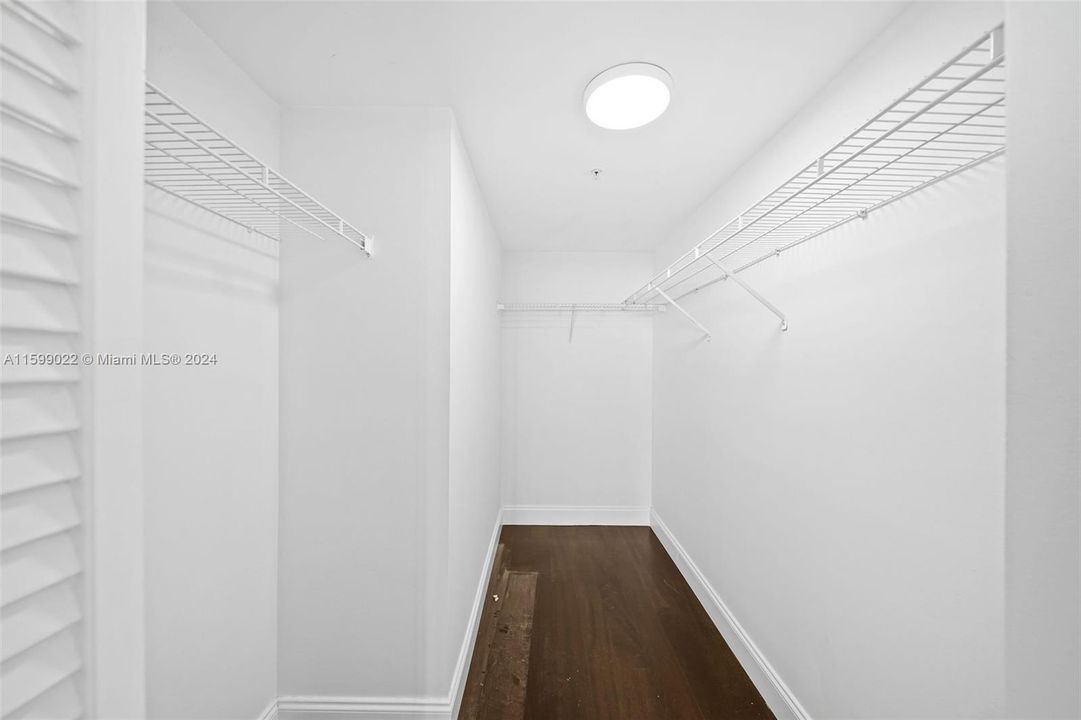 Primary bedroom closet.