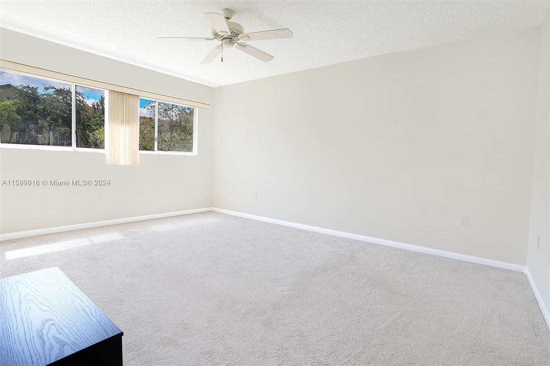 Large Master Bedroom with Double Windows