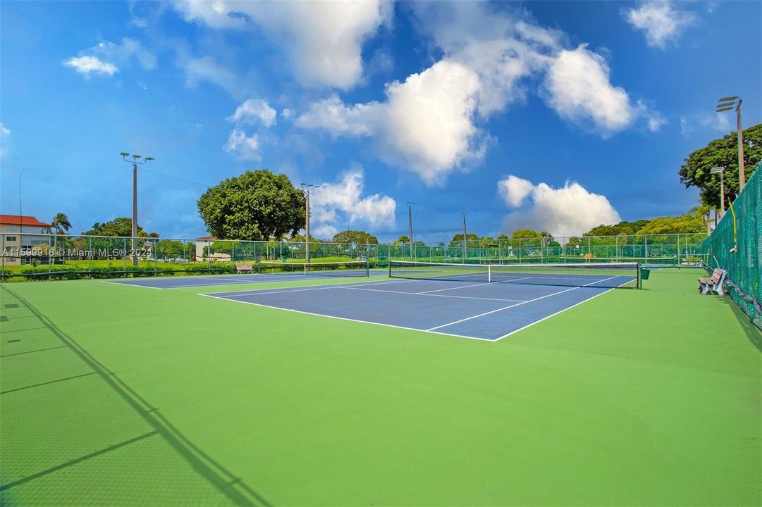 Several Tennis Courts in Century Village Pines