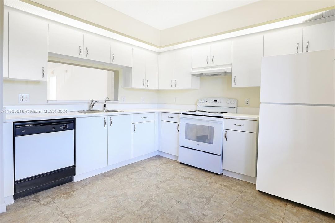 Large Open Kitchen with View to Dining Room