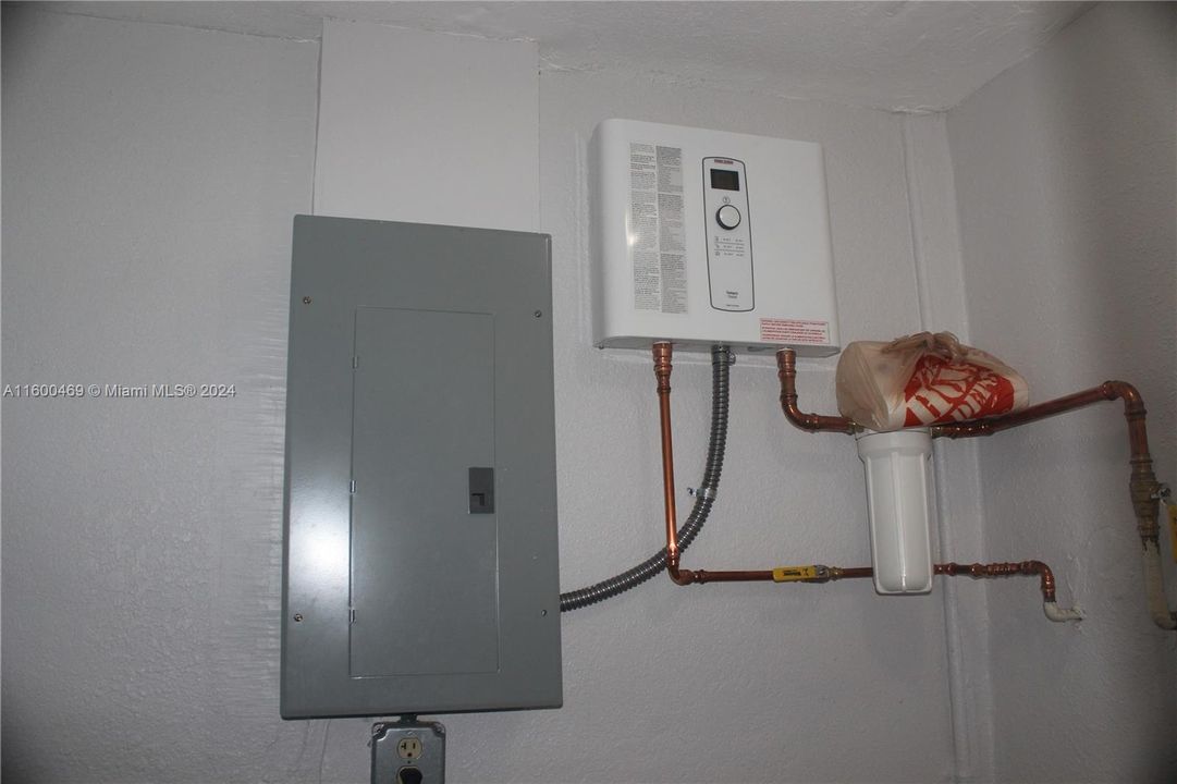 Electrical Panel and Tankless Water Heater