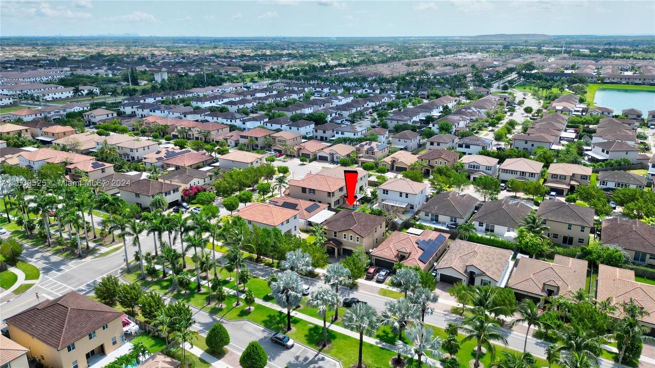 AERIAL VIEW NEIGHBORHOOD