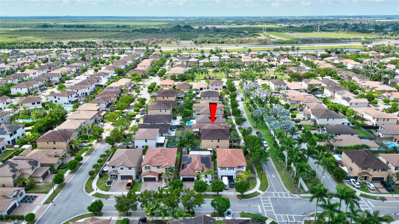 AERIAL VIEW NEIGHBORHOOD