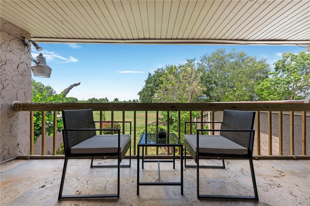 Bedroom Balcony overlooking golf course