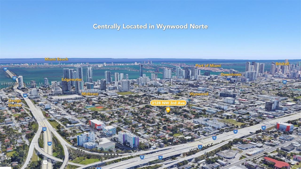 Centrally located next to Wynwood, Midtown, Design District with easy access to I-95 and I-195