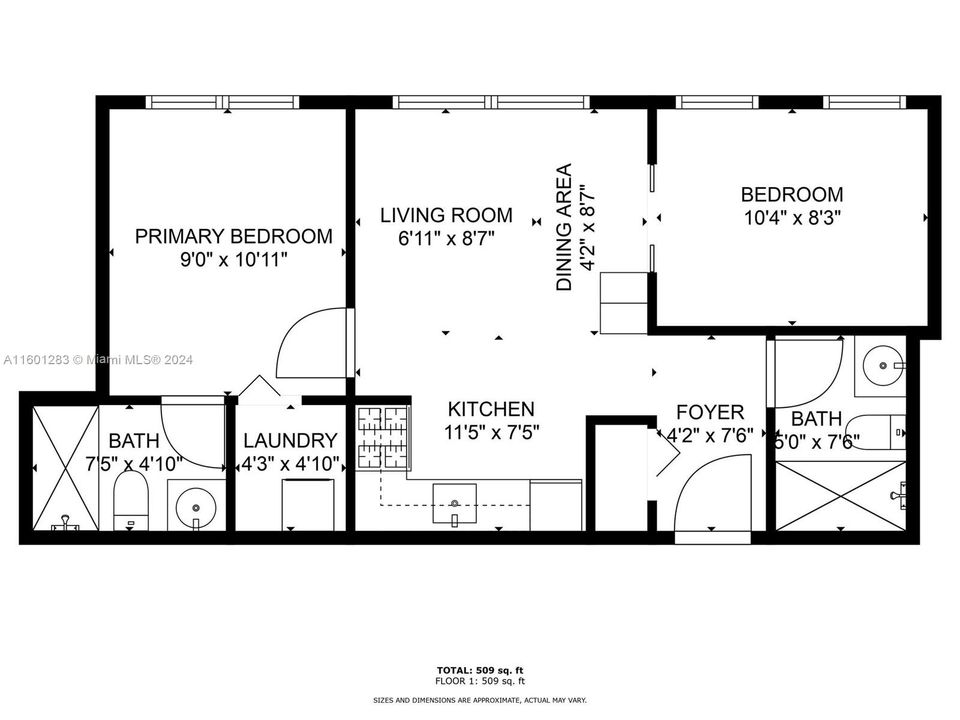 En Venta: $290,000 (2 camas, 2 baños, 580 Pies cuadrados)