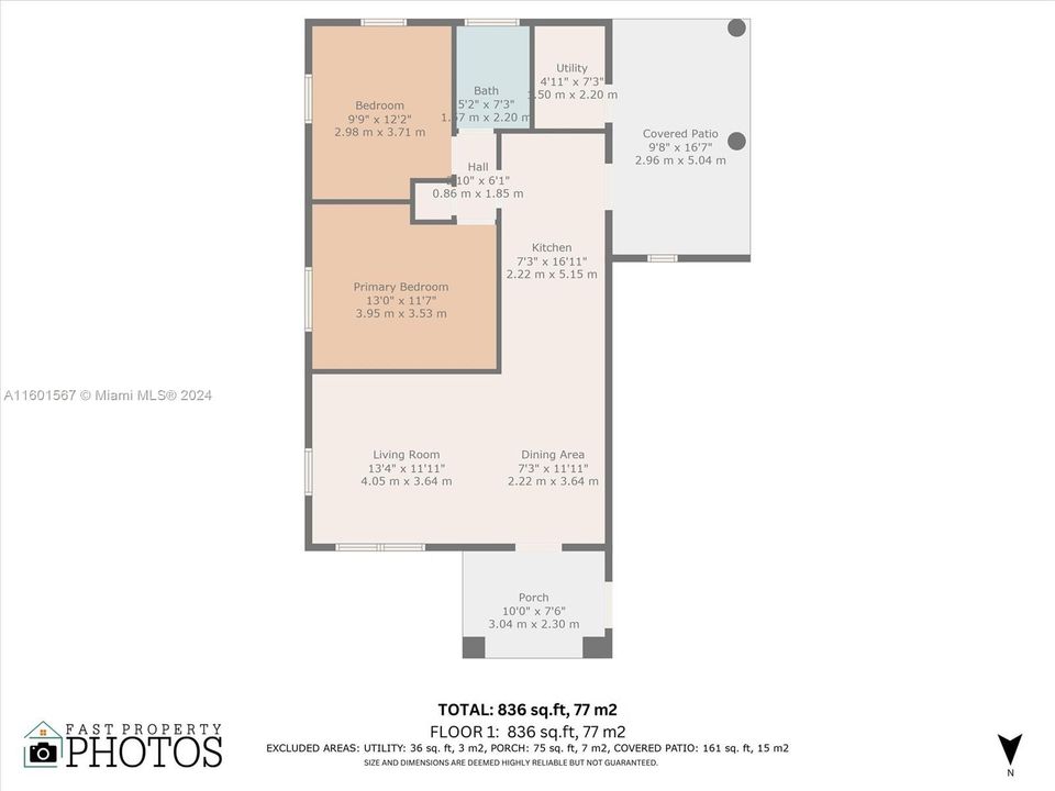 Active With Contract: $2,200 (2 beds, 1 baths, 836 Square Feet)